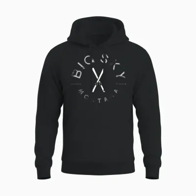 Big Sky Montana Vintage Graphic Ski Birthday Gift Unisex Hoodie - Black