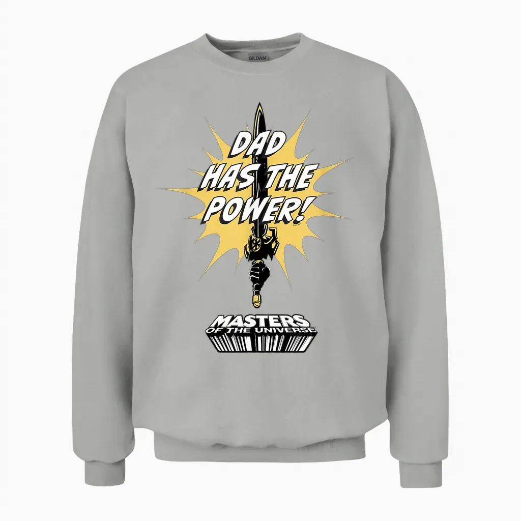 He-Man Vatertag Papa Hat Die Macht Unisex Sweatshirt in Ash