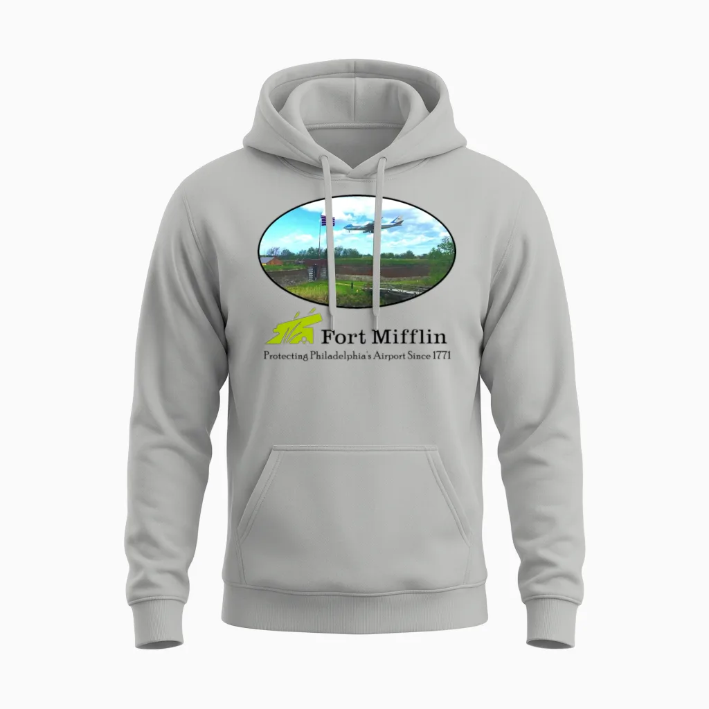Fort Mifflin- Protecting Philadelphia's Airport Unisex Hoodie in Ash
