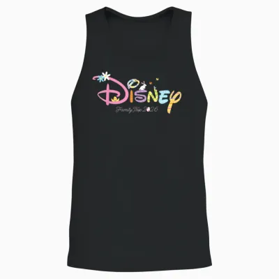 Disney Easter Spring Family Trip 2026 Matching Logo Vacation Unisex Tank Top - Black