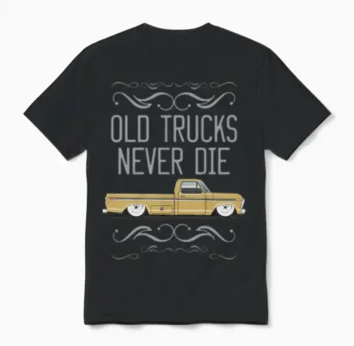 Old Trucks Durango Tan Unisex T-Shirt - Black