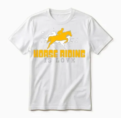 Horse Riding Is Love Unisex T-Shirt - White