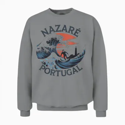 Nazaré Surfing Unisex Sweatshirt - Sport Grey