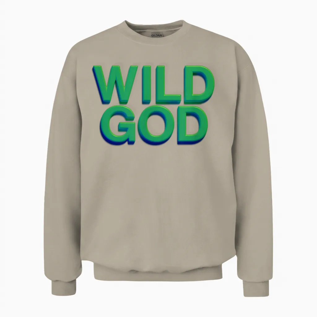 Nick Cave and the Bad Seeds - Green Wild God Unisex Sweatshirt in Sand