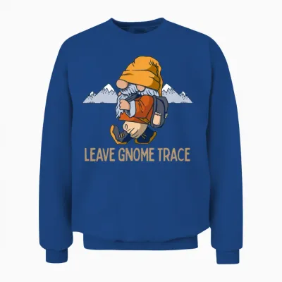Hiking Gnomes Moain Camping Gnome Pun Unisex Sweatshirt - Royal