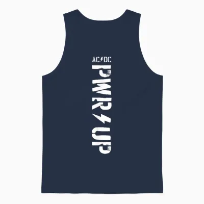 Ac/dc - per Up Unisex Tank Top - Navy