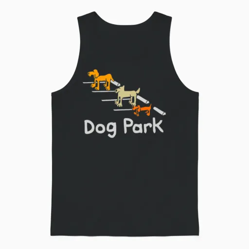 Computergear Dog Park Parking Unisex Tank Top in Black
