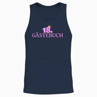 18th Birthday Boy Girl 18 Years 2005 Funny Gift T-Shirt, White Unisex Tank Top - Navy