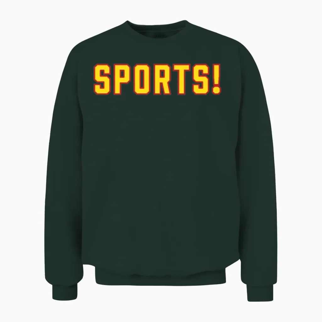 Funny Sports Unisex Sweatshirt in Forest