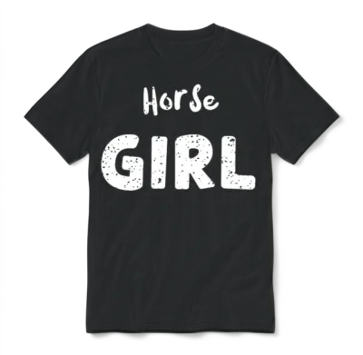 Horse Girl - Horse Unisex T-Shirt - Black