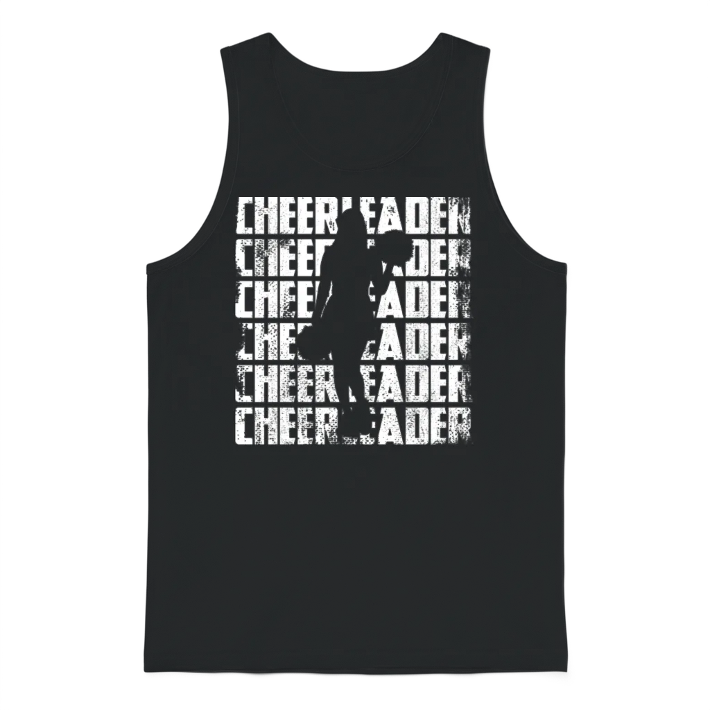 Funny Cheerleader Unisex Tank Top - Black