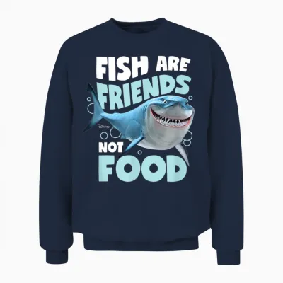 Finding Nemo - Fish Are Friends, Not Food Unisex Sweatshirt - Navy