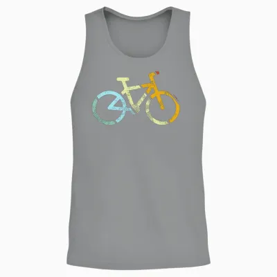Cycling Retro Unisex Tank Top - Sport Grey