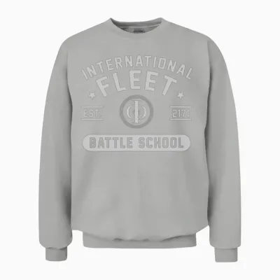 International Fleet Ender S Game Battle School Unisex Sweatshirt - Ash