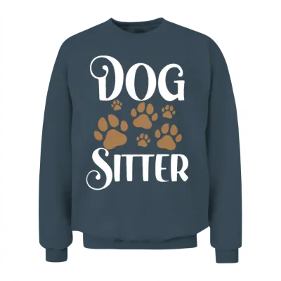 Dog Sitter Job Dogs Puppy Dog Sitting Unisex Sweatshirt - Dark Heather