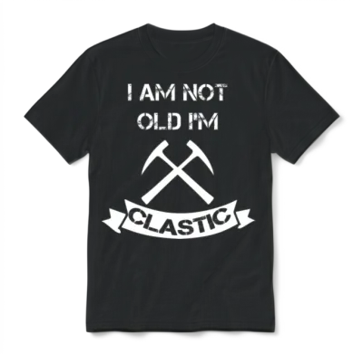 I Am Not Old Im Clastic Funny Rockhound Unisex T-Shirt - Black
