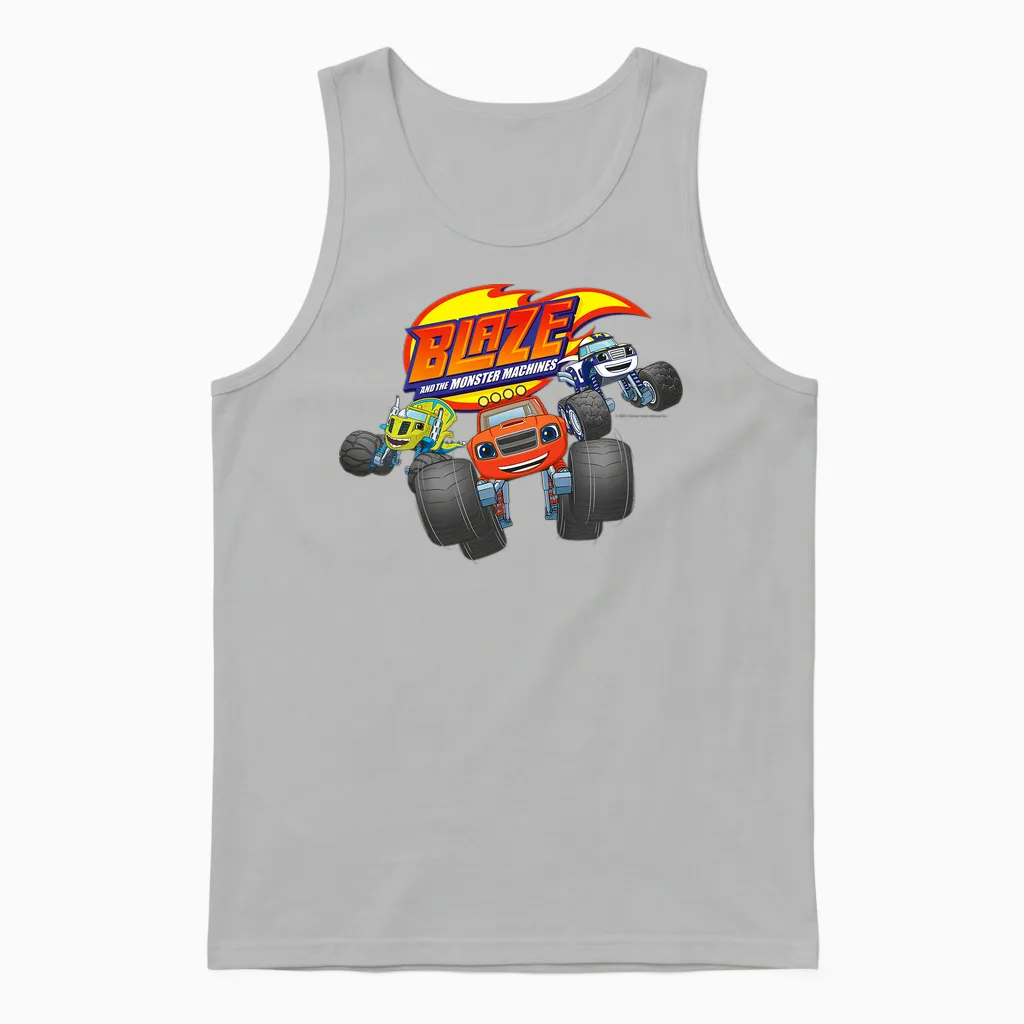 Children's Blaze - the Monster Machines T-Shirt, Black, S Unisex Tank Top in Ash