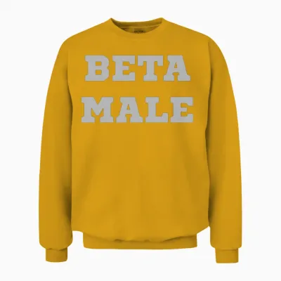 Beta Male Unisex Sweatshirt - Gold