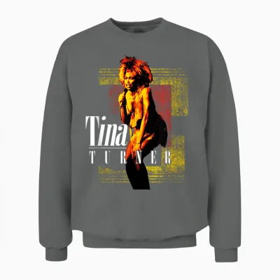 Tina Turner Rote Und Gelbe Blöcke Unisex Sweatshirt - Graphite Heather
