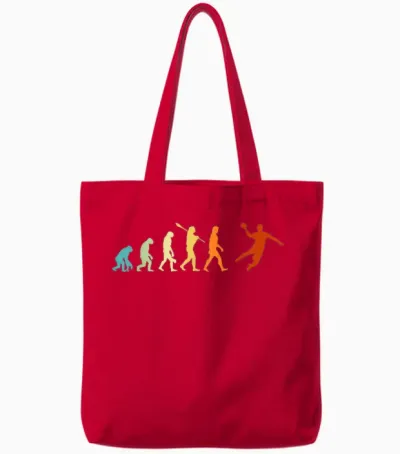 Handball Trikot Kinder Herren Junge Retro Handball Evolution Tote Bags - Red