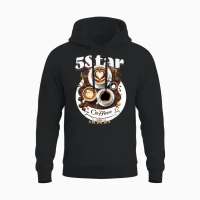 '5-Star Coffee' Setting Gd Unisex Hoodie - Black