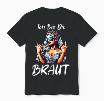 Ich Bin Die Braut – Jga Shirt Für Junggesellinnenabschied Unisex T-Shirt - Black