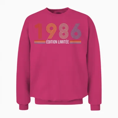 Vintage 1986 Limited Edition 39th Anniversary Retro 39 Years Unisex Sweatshirt - Heliconia