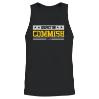 Respect the Commish Unisex Tank Top - Black – 2