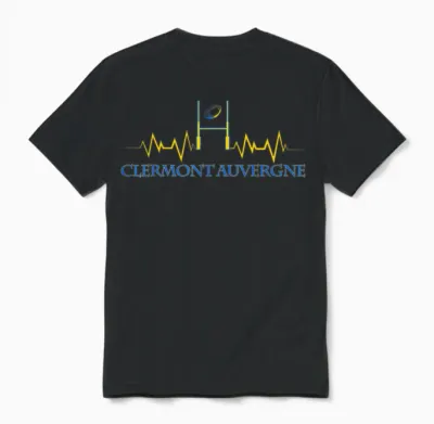 Passion Rugby Clermont Auvergne Supporter Man Woman Child T-Shirt, Black, S Unisex T-Shirt - Black