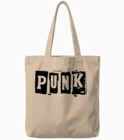Punk Clothing | Alternative Punk Music Shirt | Punk Rock T-Shirt, White Tote Bags - Natural