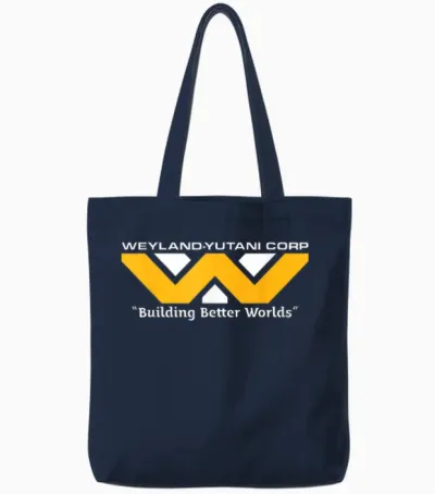 Alien: Earth Fx Series Weyland-Yutani Corp Logo Official Tote Bags - Navy