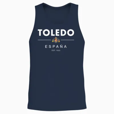 Toledo Espagne Vacances à Tolède Espagne Toledo Voyage En Famille Unisex Tank Top - Navy