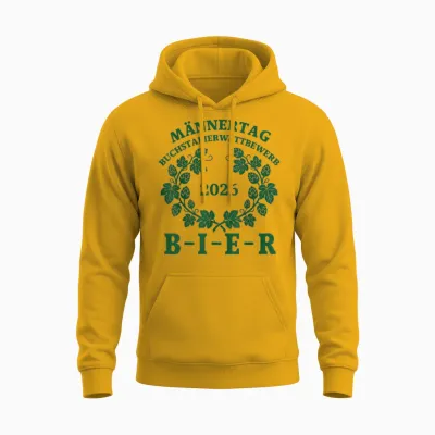 Männertag 2026 Bier Buchstabierwettbewerb – Vatertag Humor Unisex Hoodie - Gold