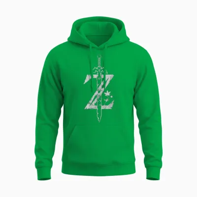Zelda Breath of the Wild Logo Unisex Hoodie - Irish Green