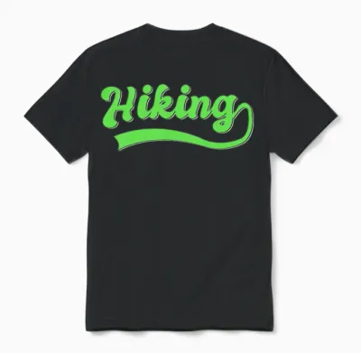 Hiking Unisex T-Shirt - Black