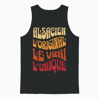 Alsatian the Original the True the Unique Gift Idea Alsace T-Shirt, Black, S Unisex Tank Top - Black