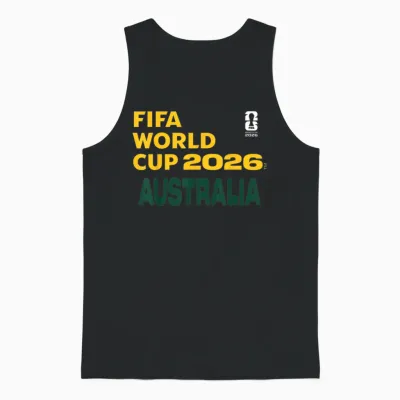 Fifa World Cup26 Australia Block Letters Unisex Tank Top - Black