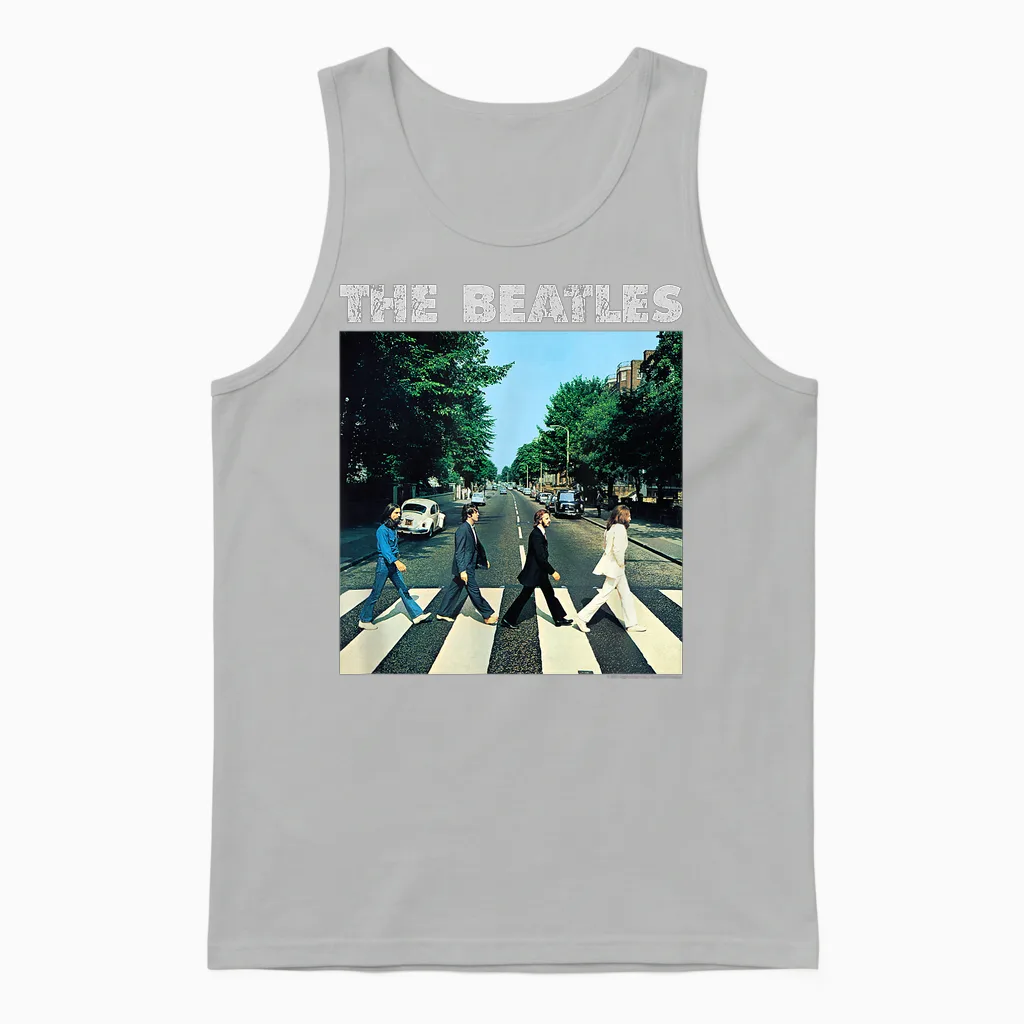 The Beatles - Abbey Road Unisex Tank Top in Ash
