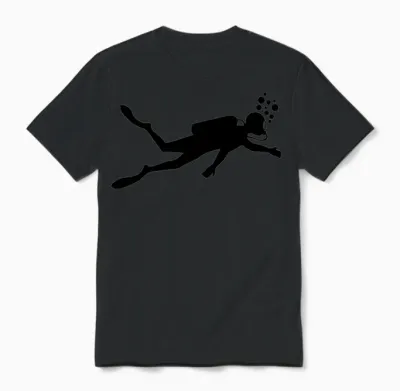 Diver Underwater Unisex T-Shirt - Black