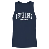 College Style Beaver Creek Colorado Unisex Tank Top - Navy – 2