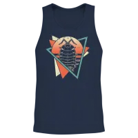 Isopods Retro Vaporwave Unisex Tank Top - Navy – 2