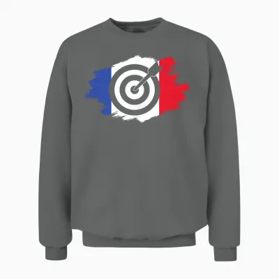 Archery Archery Archer Archery France Funny T-Shirt, Black, S Unisex Sweatshirt - Graphite Heather