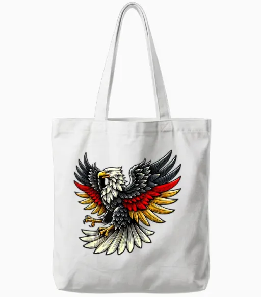 Patriotic German Eagle - Germany Tote Bags - White
