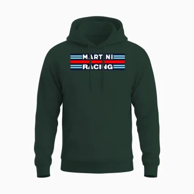 Martini Racing Retro Unisex Hoodie - Forest