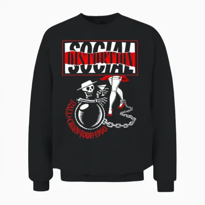 Offizielle Social Distortion Ball Und Kette Unisex Sweatshirt - Black