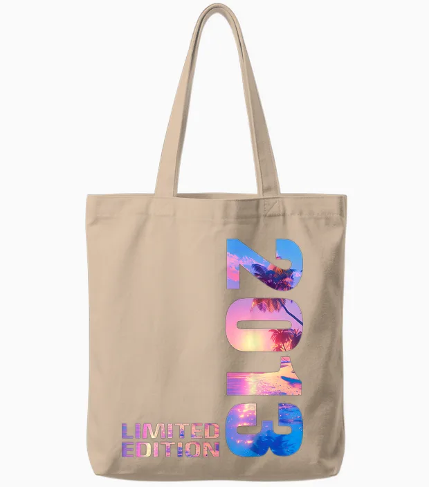 2013 Junge Mädchen 13. Geburtstag Limited Edition 13 Tote Bags in Natural