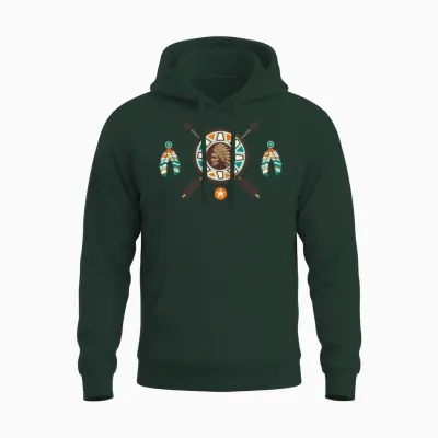 Native American 1 Unisex Hoodie - Forest