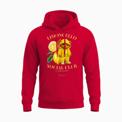 Limoncello Social Club La Dolce Vita Unisex Hoodie - Red