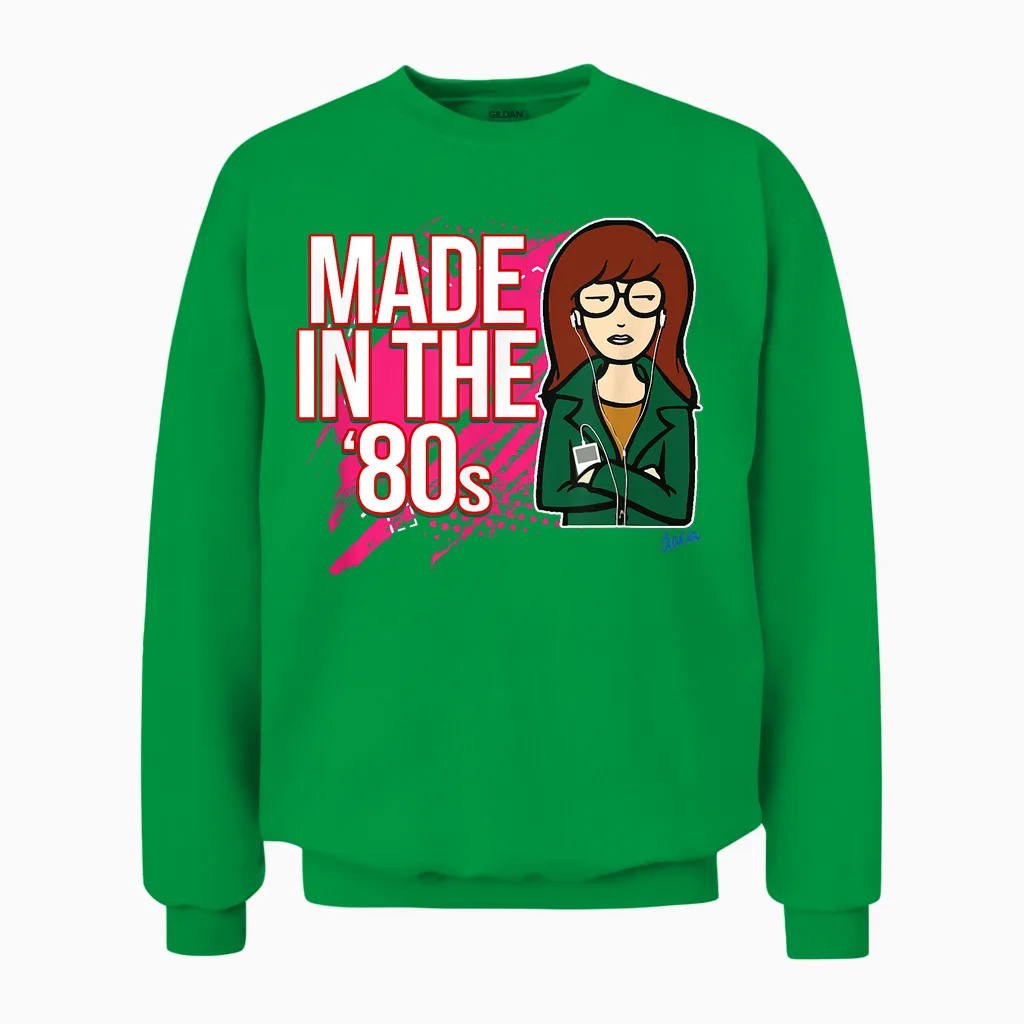 Mademark X Daria - Made in the 80s Unisex Sweatshirt in Irish Green