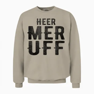 Heer Mer Uff Heimat Hessen Frankfurt Dialekt Pfalz Pfälzer Unisex Sweatshirt - Sand